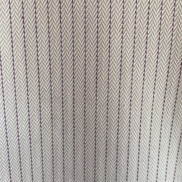 Burberry men’s long sleeve shirt SIZE 16-1/2 R light pink small stripe - Picture 9 of 10